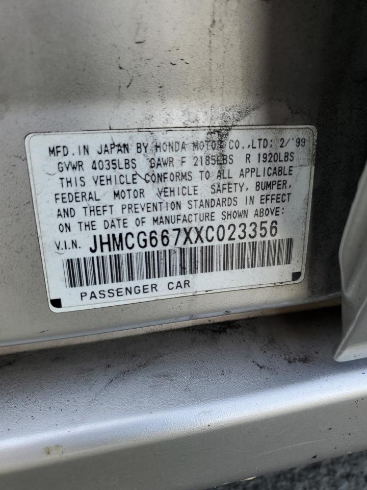 JHMCG667XXC023356 1999 Honda Accord Ex