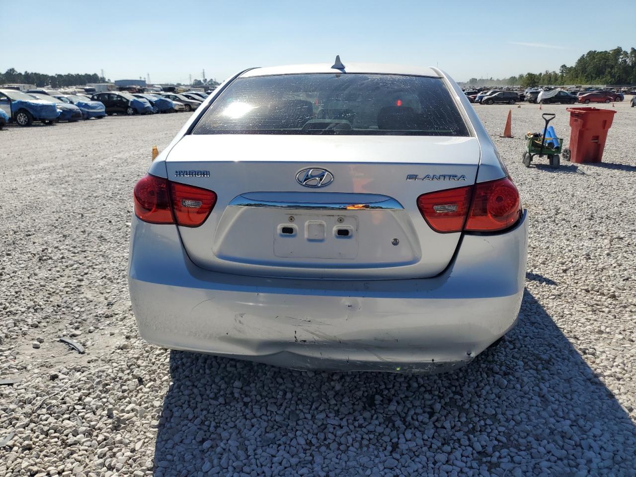 KMHDU4ADXAU193858 2010 Hyundai Elantra Blue