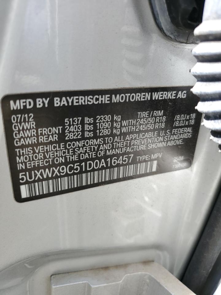 5UXWX9C51D0A16457 2013 BMW X3 xDrive28I