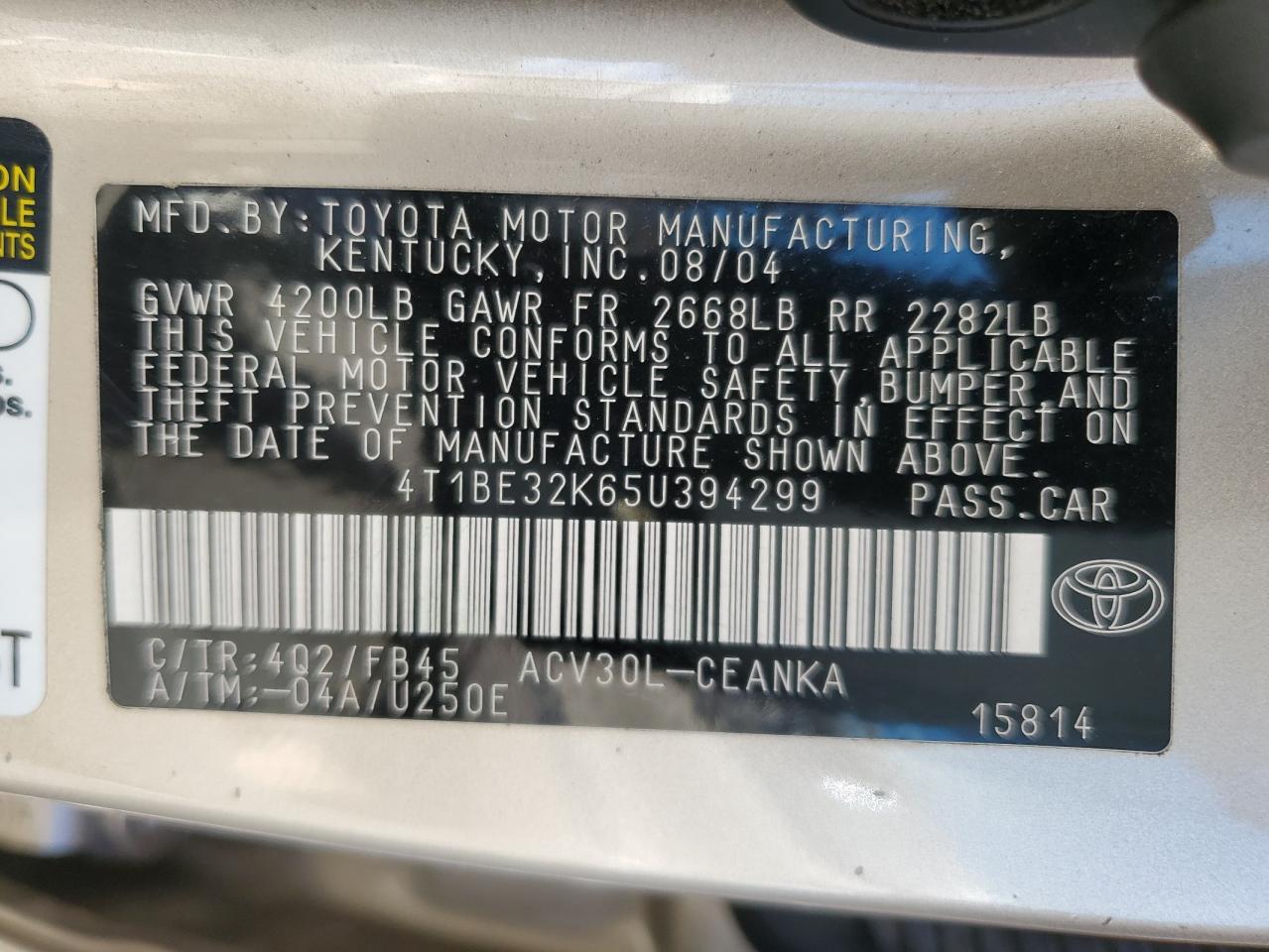 2005 Toyota Camry - Image 14