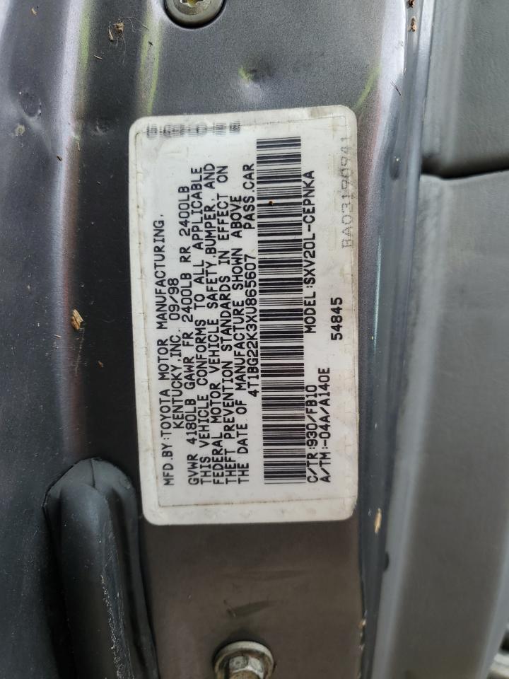 4T1BG22K3XU865607 1999 Toyota Camry Ce