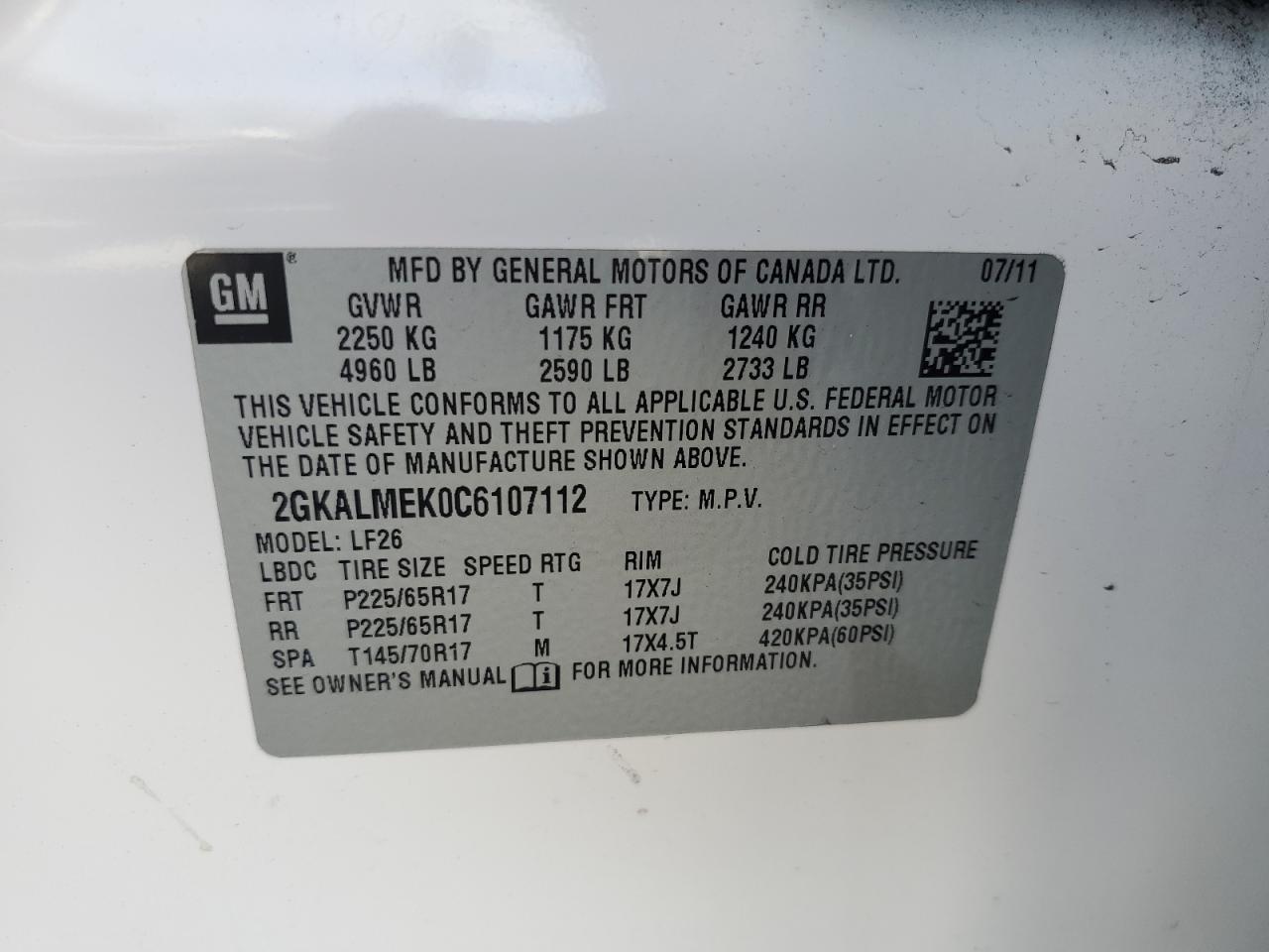 2012 GMC Terrain - Image 13