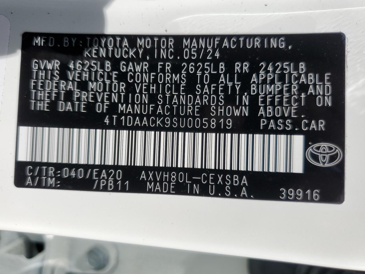 4T1DAACK9SU005819 2025 TOYOTA CAMRY - Image 13