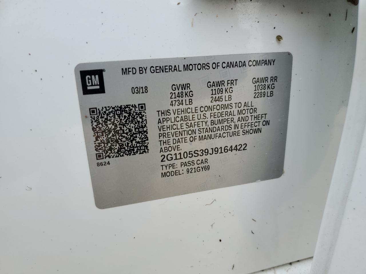 2018 Chevrolet Impala - Image 13