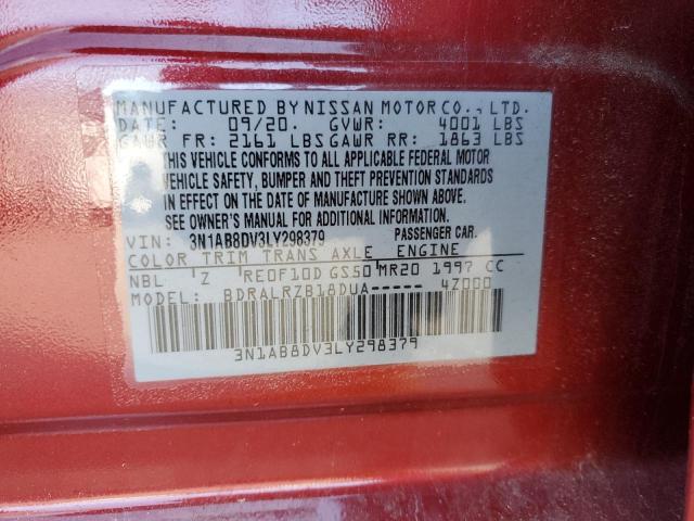 3N1AB8DV3LY298379 Nissan Sentra SR 12