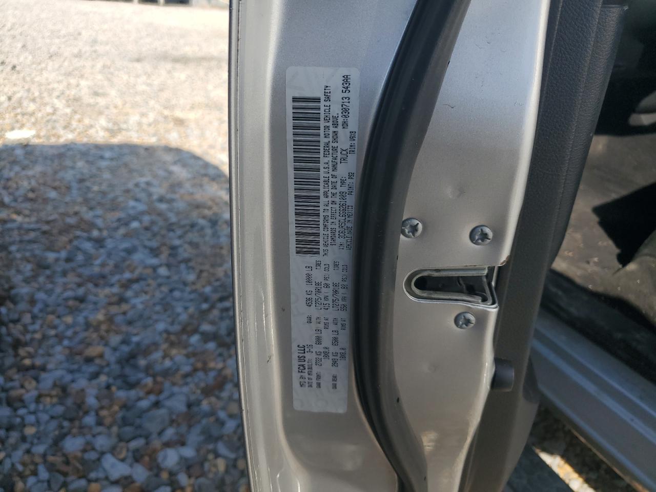 2016 Ram 2500 St VIN: 3C6UR5CL6GG261009 Lot: 75347964