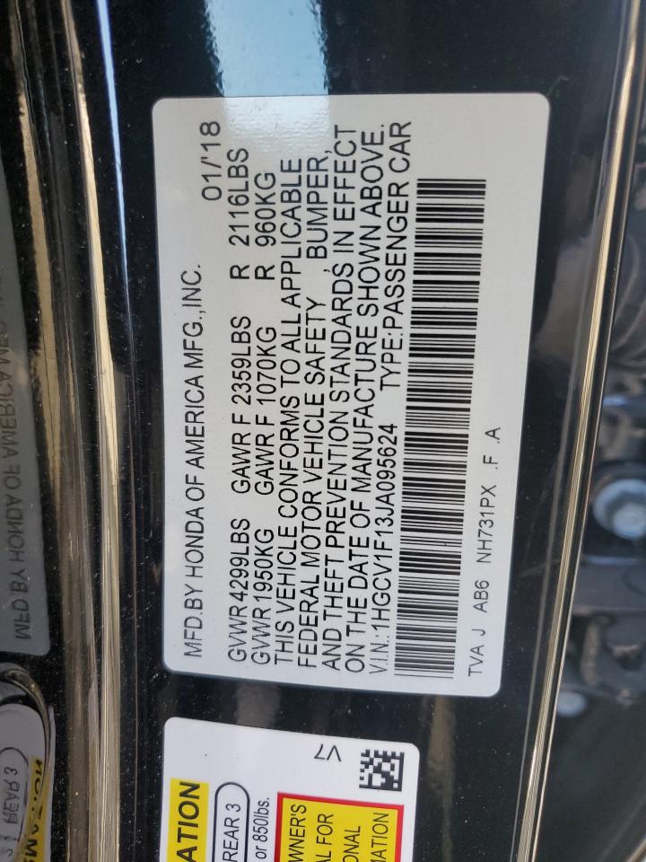 1HGCV1F13JA095624 2018 Honda Accord Lx