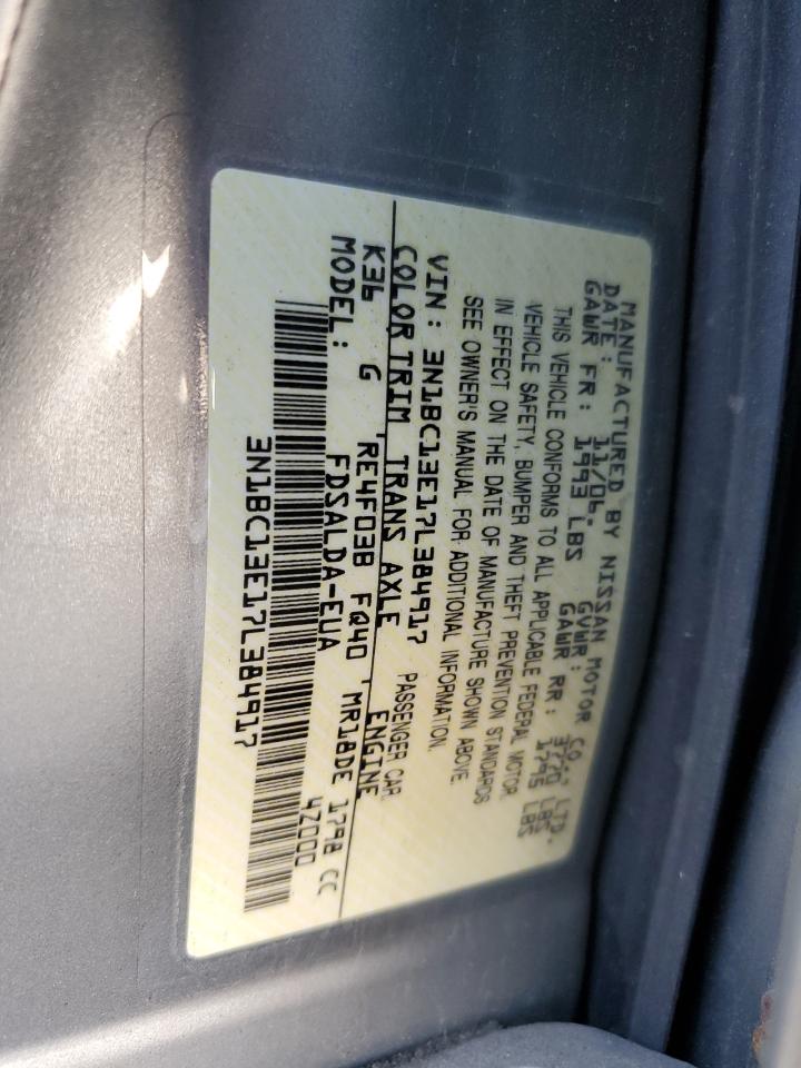 2007 Nissan Versa S VIN: 3N1BC13E17L384917 Lot: 78798204