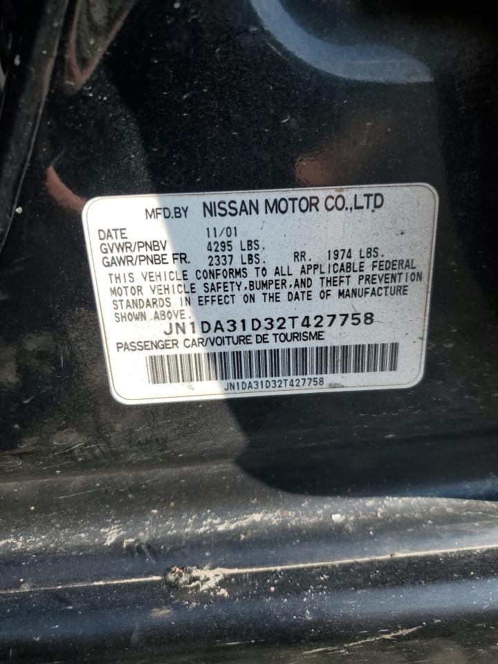 JN1DA31D32T427758 2002 Nissan Maxima Gle