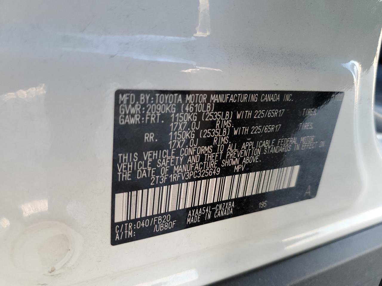 VIN 2T3F1RFV3PC325649 2023 TOYOTA RAV4 no.13