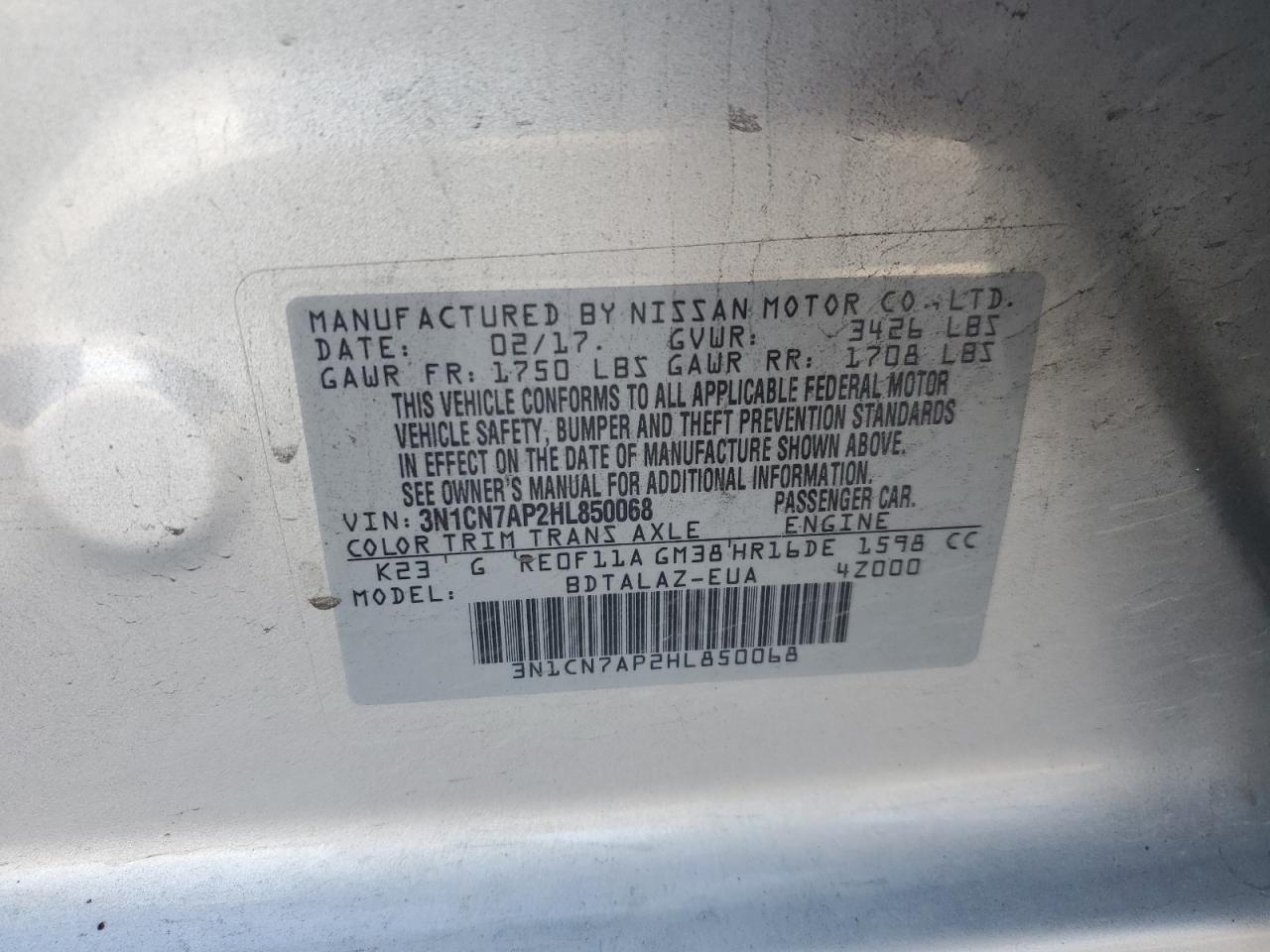 2017 Nissan Versa - Image 12