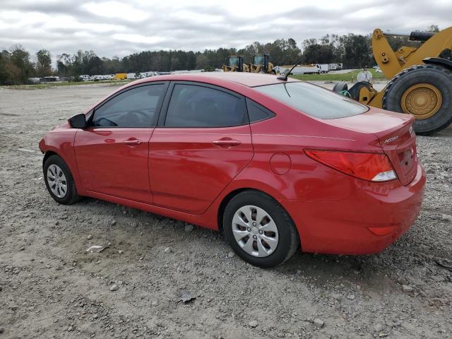  HYUNDAI ACCENT 2016 Червоний