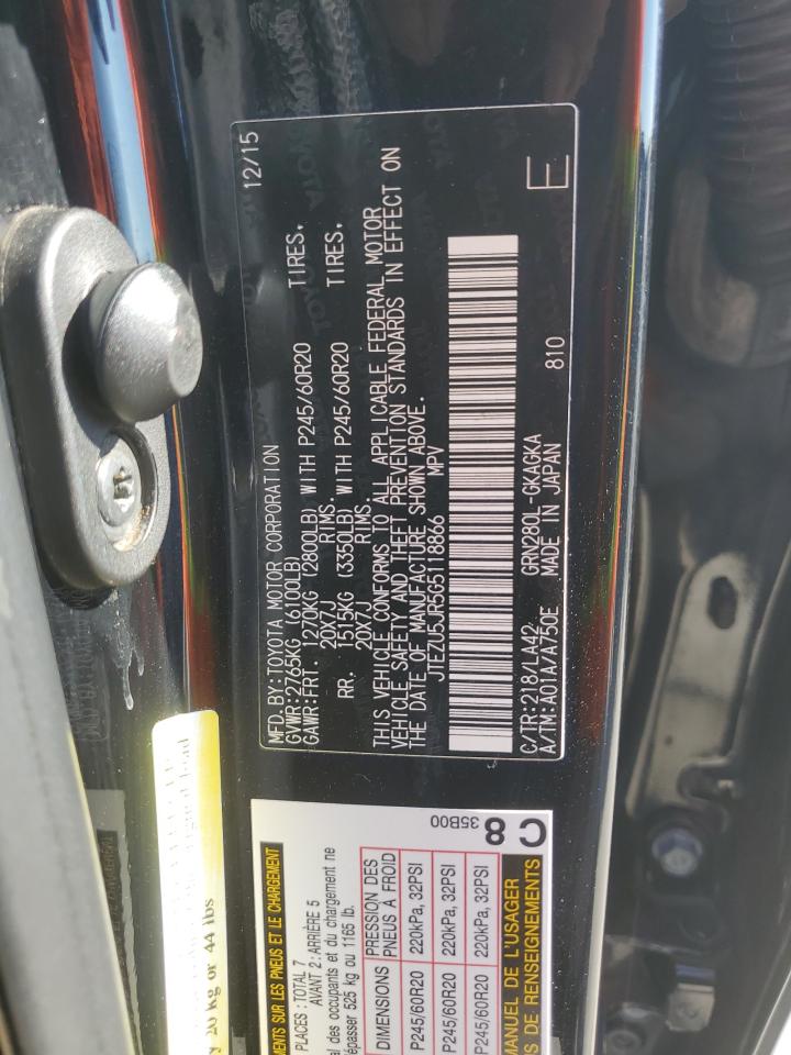 JTEZU5JR5G5118866 2016 Toyota 4Runner Sr5