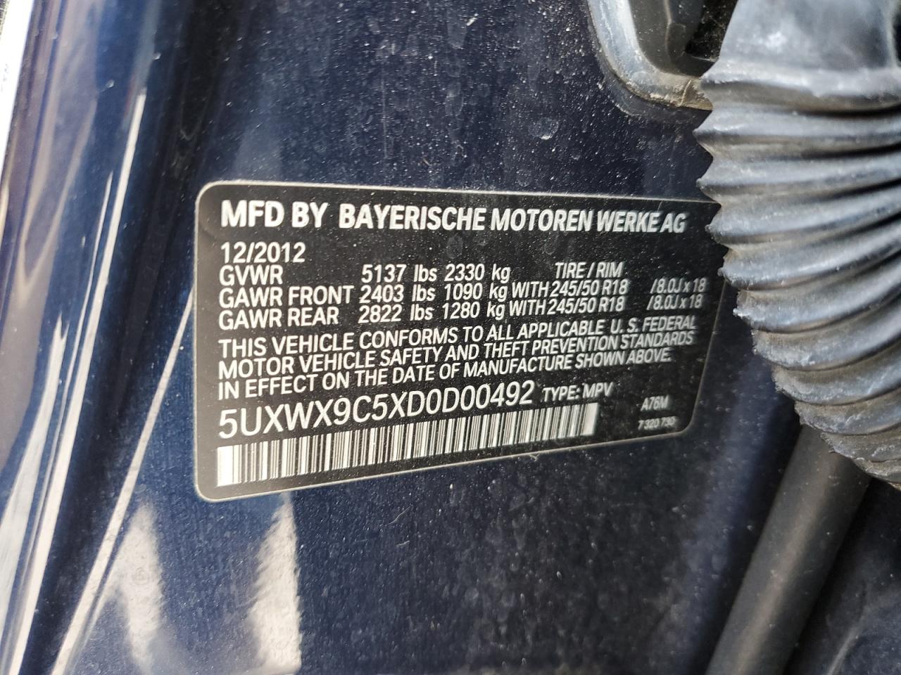 2013 BMW X3 - Image 12