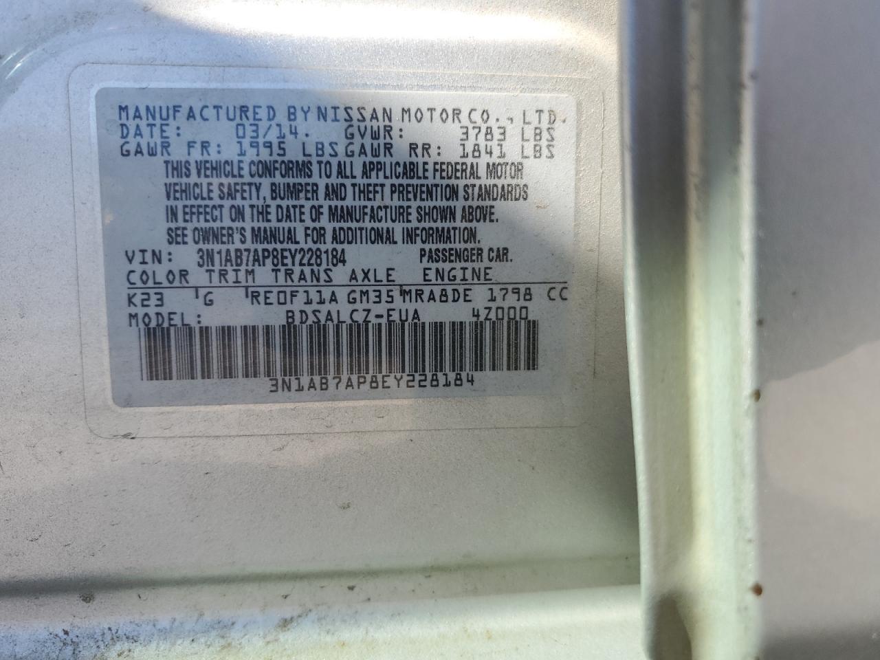 2014 Nissan Sentra - Image 12