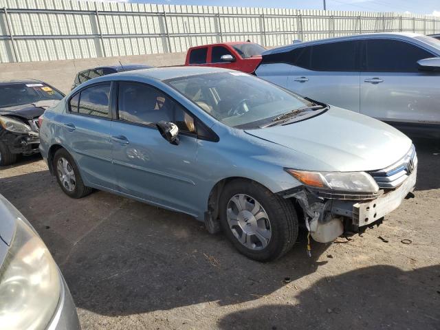 Sedans HONDA CIVIC 2012 Turquoise