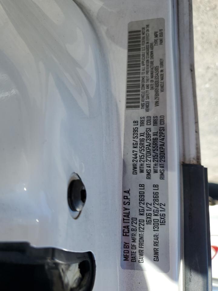 2020 Ram Promaster City VIN: ZFBHRFAB0L6S45185 Lot: 74974244