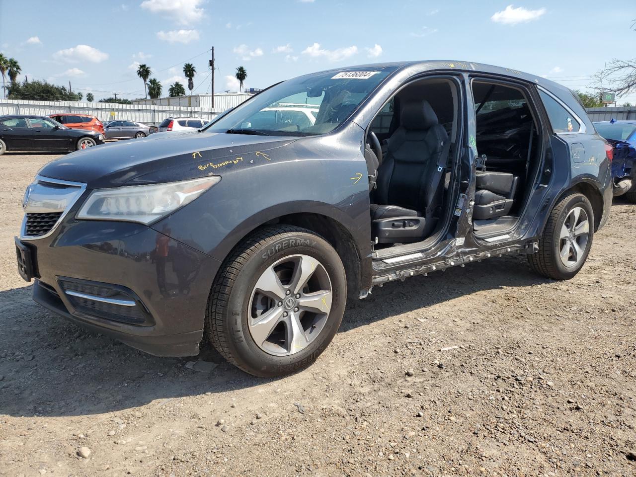 VIN 5FRYD4H29GB018043 2016 ACURA MDX no.1