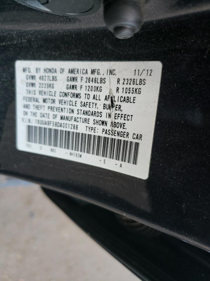 19UUA9F58DA001288 2013 Acura Tl Tech