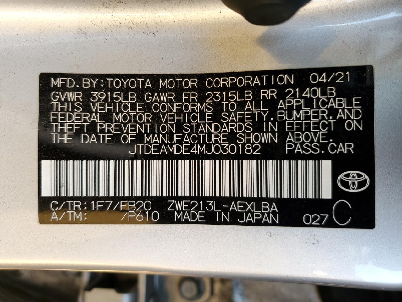 2021 Toyota Corolla - Image 13