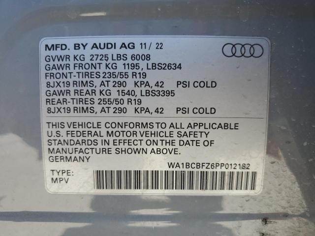 WA1BCBFZ6PP012182 Audi Q4 E-Tron  13