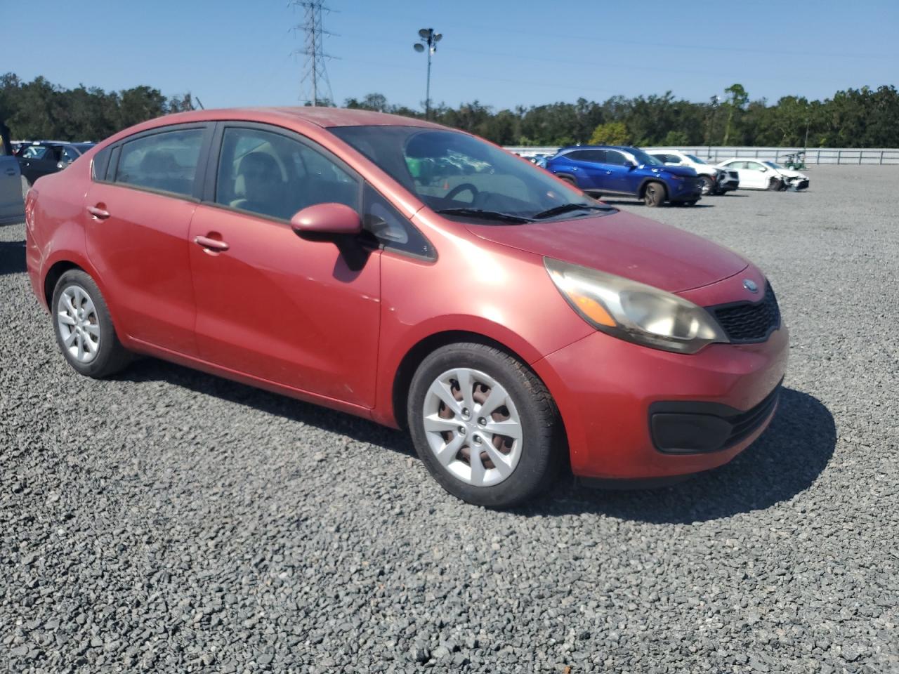 2014 Kia Rio Lx VIN: KNADM4A39E6371004 Lot: 76258354