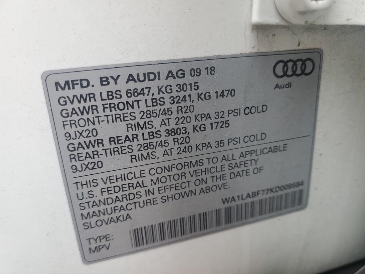 2019 Audi Q7 - Image 13