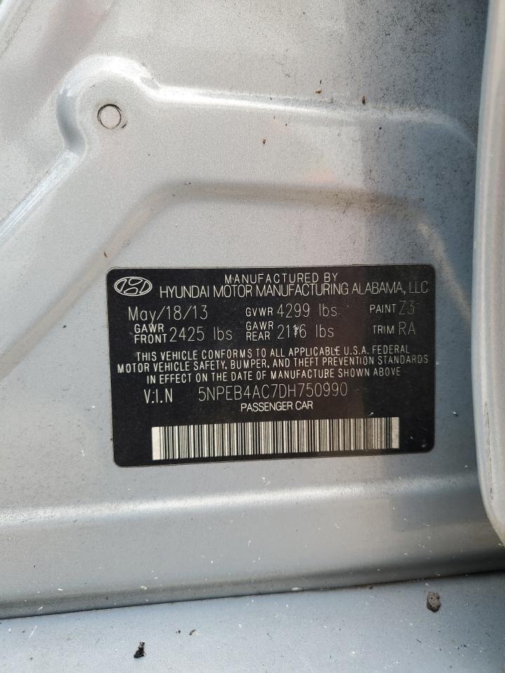 5NPEB4AC7DH750990 2013 Hyundai Sonata Gls