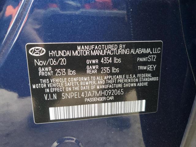 5NPEL4JA7MH092065 Hyundai Sonata SEL 12