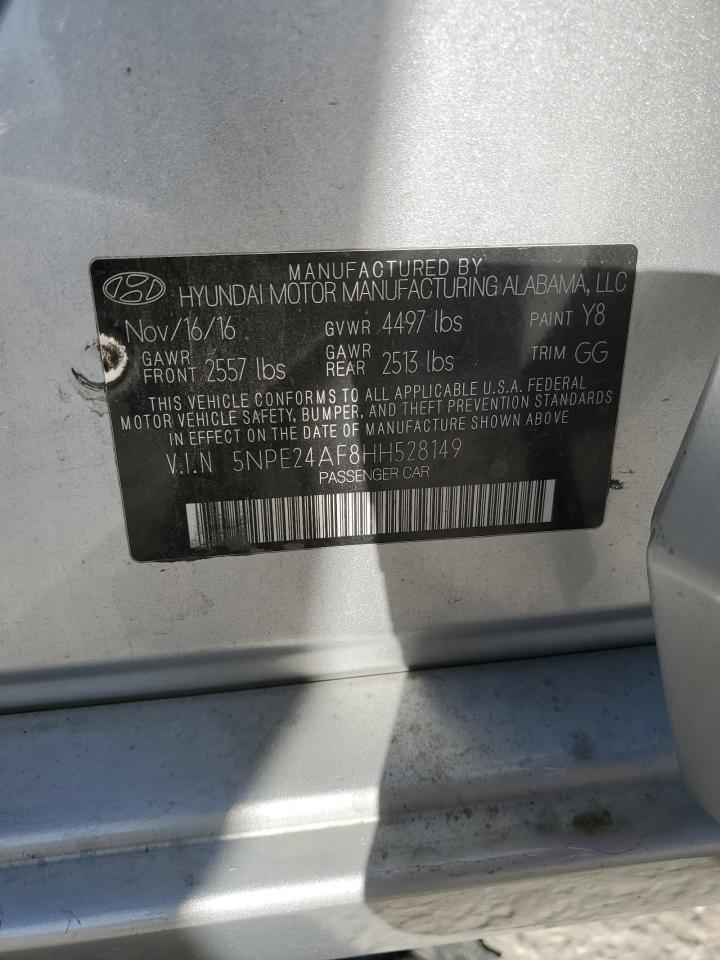 5NPE24AF8HH528149 2017 Hyundai Sonata Se