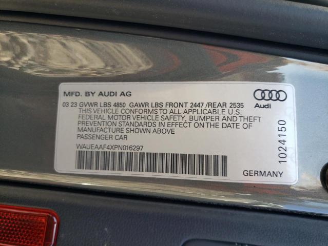 WAUEAAF4XPN016297 Audi A4 PREMIUM 12