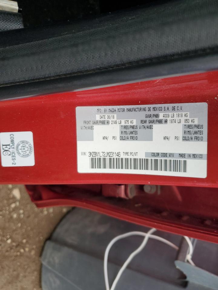 2018 Mazda 3 Touring VIN: 3MZBN1L72JM231146 Lot: 73428544