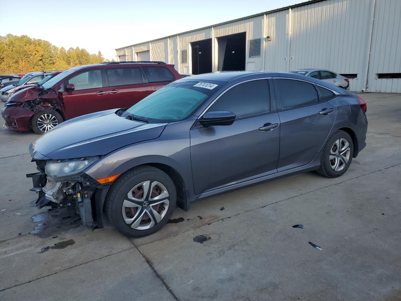 2017 Honda Civic Lx VIN: 19XFC2F5XHE013793 Lot: 76741014