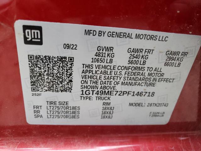 1GT49ME72PF146718 GMC Sierra K25 13