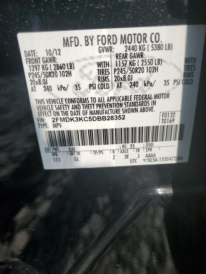 2FMDK3KC5DBB28352 2013 Ford Edge Limited