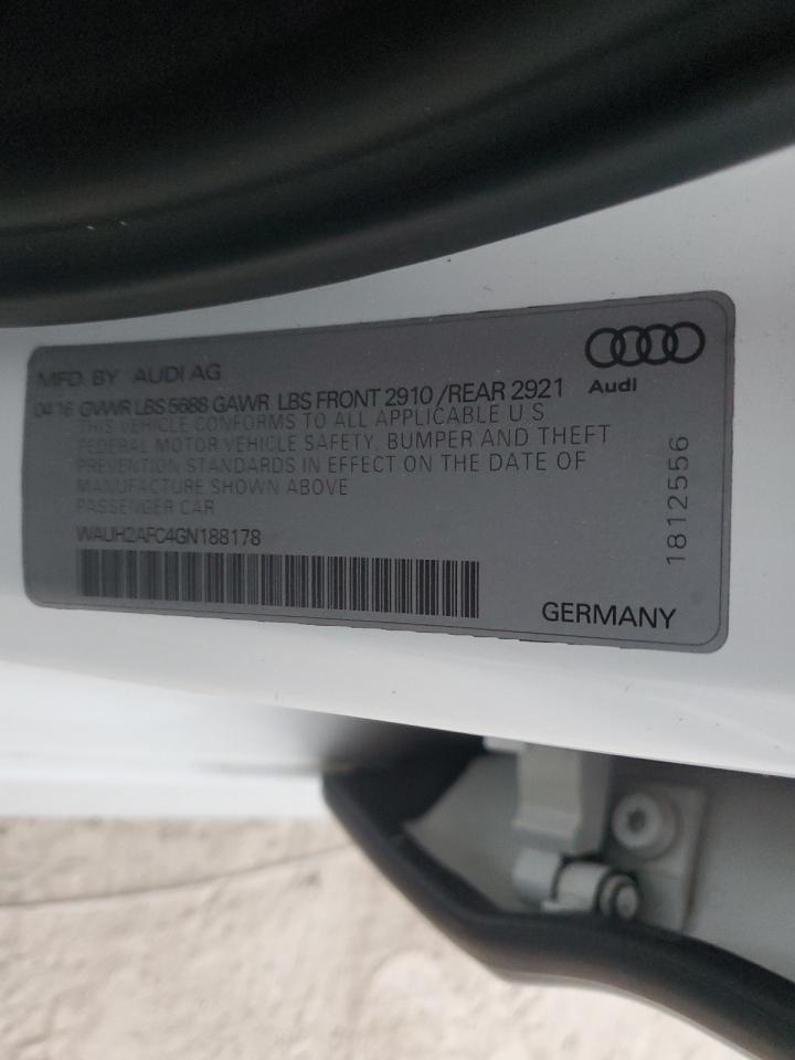 WAUH2AFC4GN188178 2016 Audi S6 Prestige