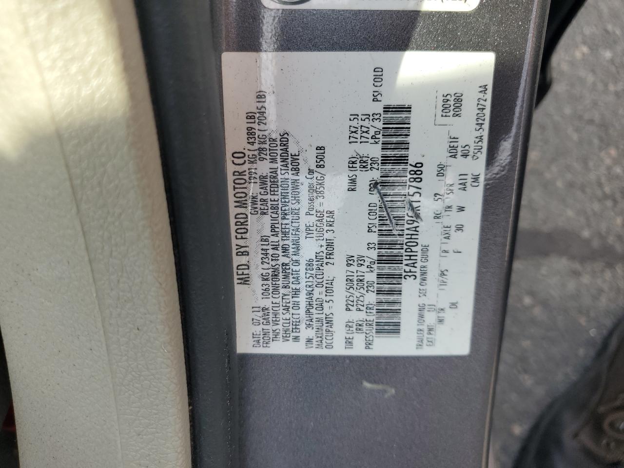 2012 Ford Fusion - Image 12