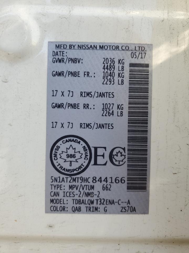 5N1AT2MT9HC844166 2017 NISSAN ROGUE - Image 13