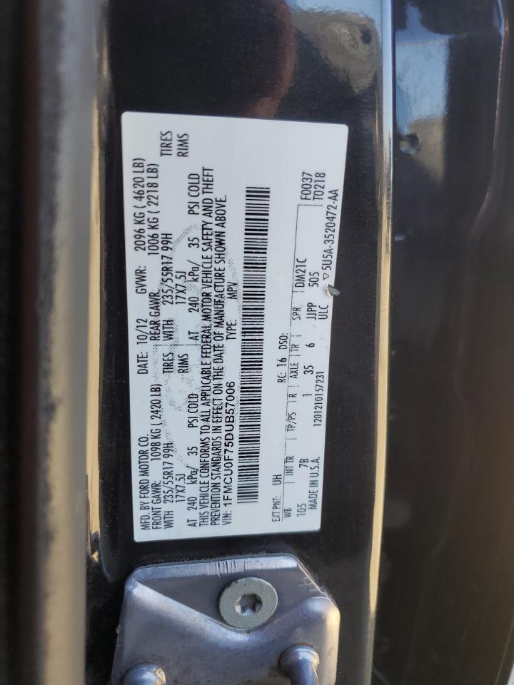 1FMCU0F75DUB57006 2013 Ford Escape S