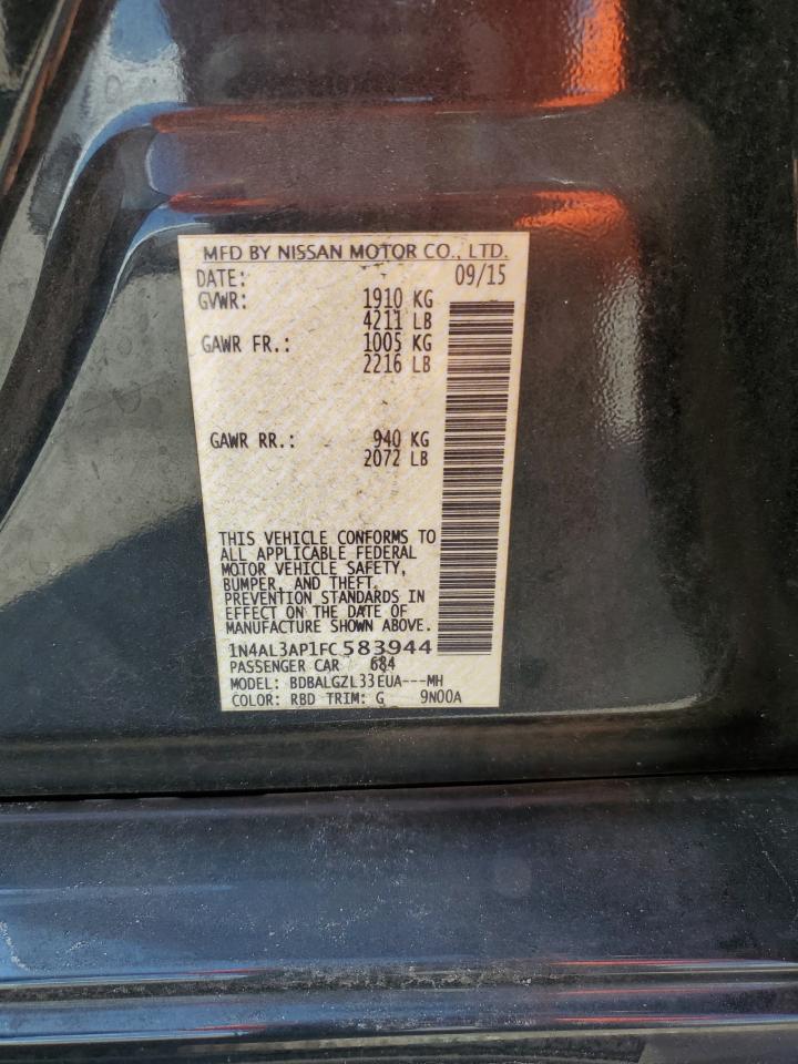 1N4AL3AP1FC583944 2015 Nissan Altima 2.5