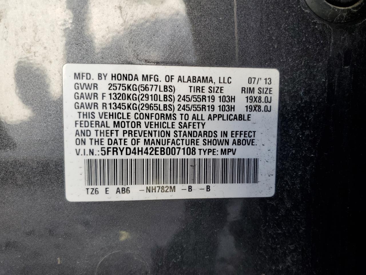 5FRYD4H42EB007108 2014 Acura Mdx Technology