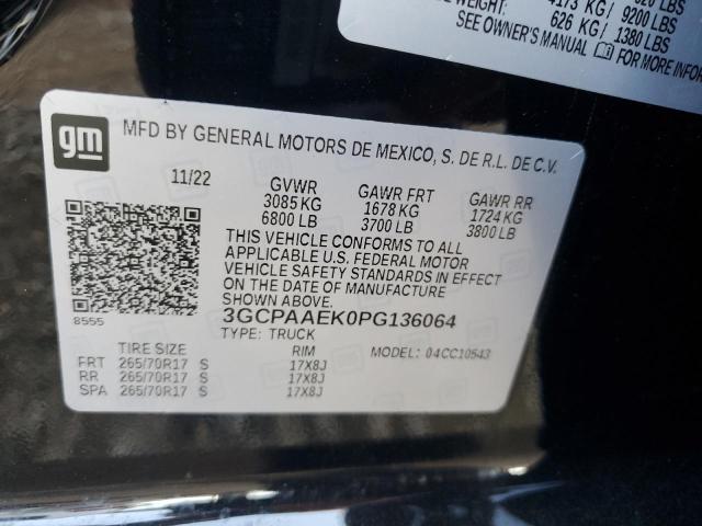 3GCPAAEK0PG136064 Chevrolet All Models SILVERADO 13