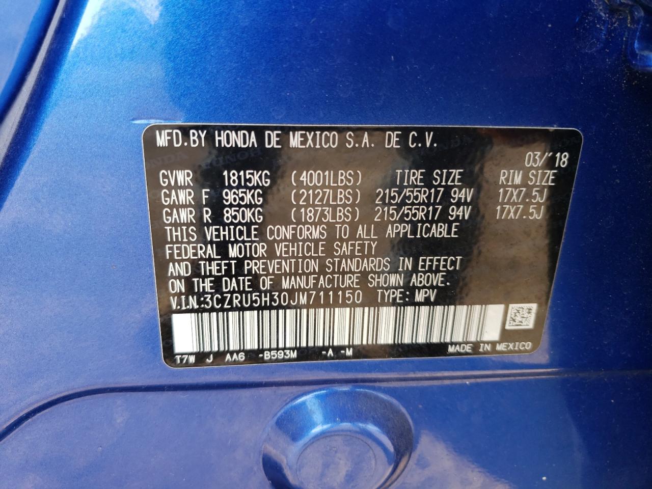 2018 Honda HR-V - Image 13