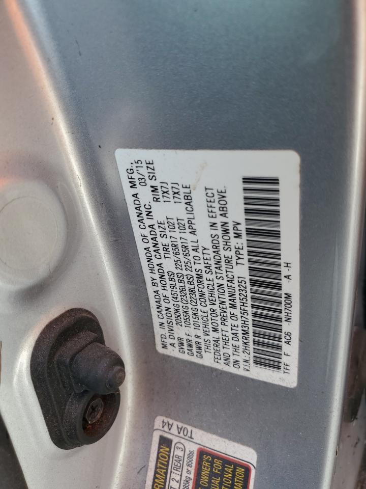 2HKRM3H75FH523251 2015 Honda Cr-V Exl