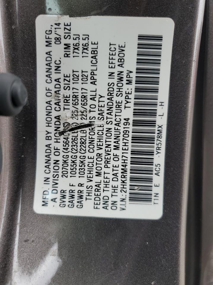 2HKRM4H71EH709194 2014 Honda Cr-V Exl