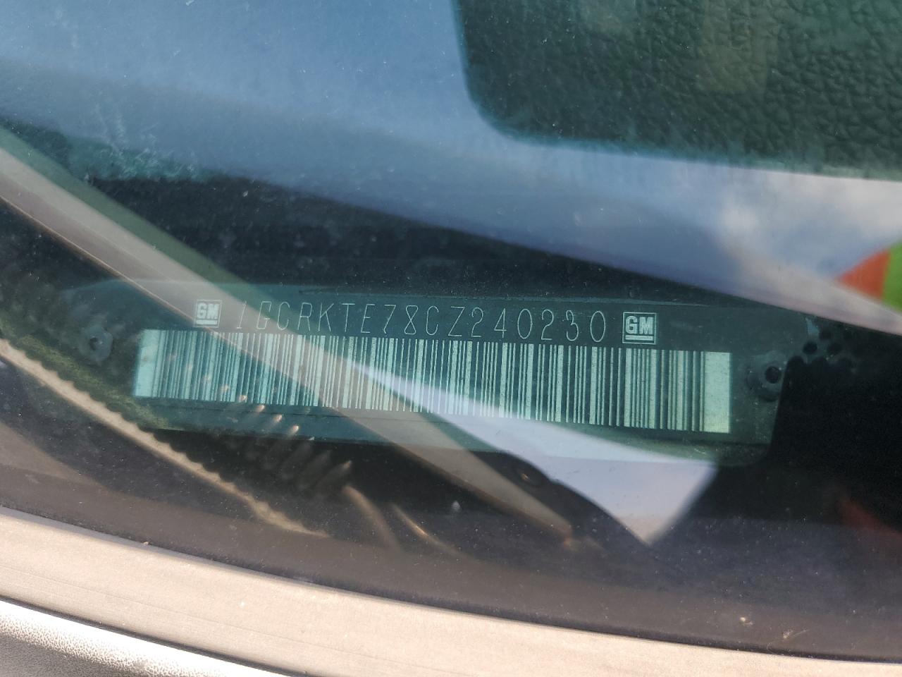 2012 Chevrolet Silverado K1500 Ltz VIN: 1GCRKTE78CZ240230 Lot: 78382574