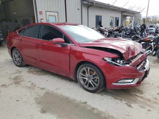  FORD FUSION 2017 Czerwony