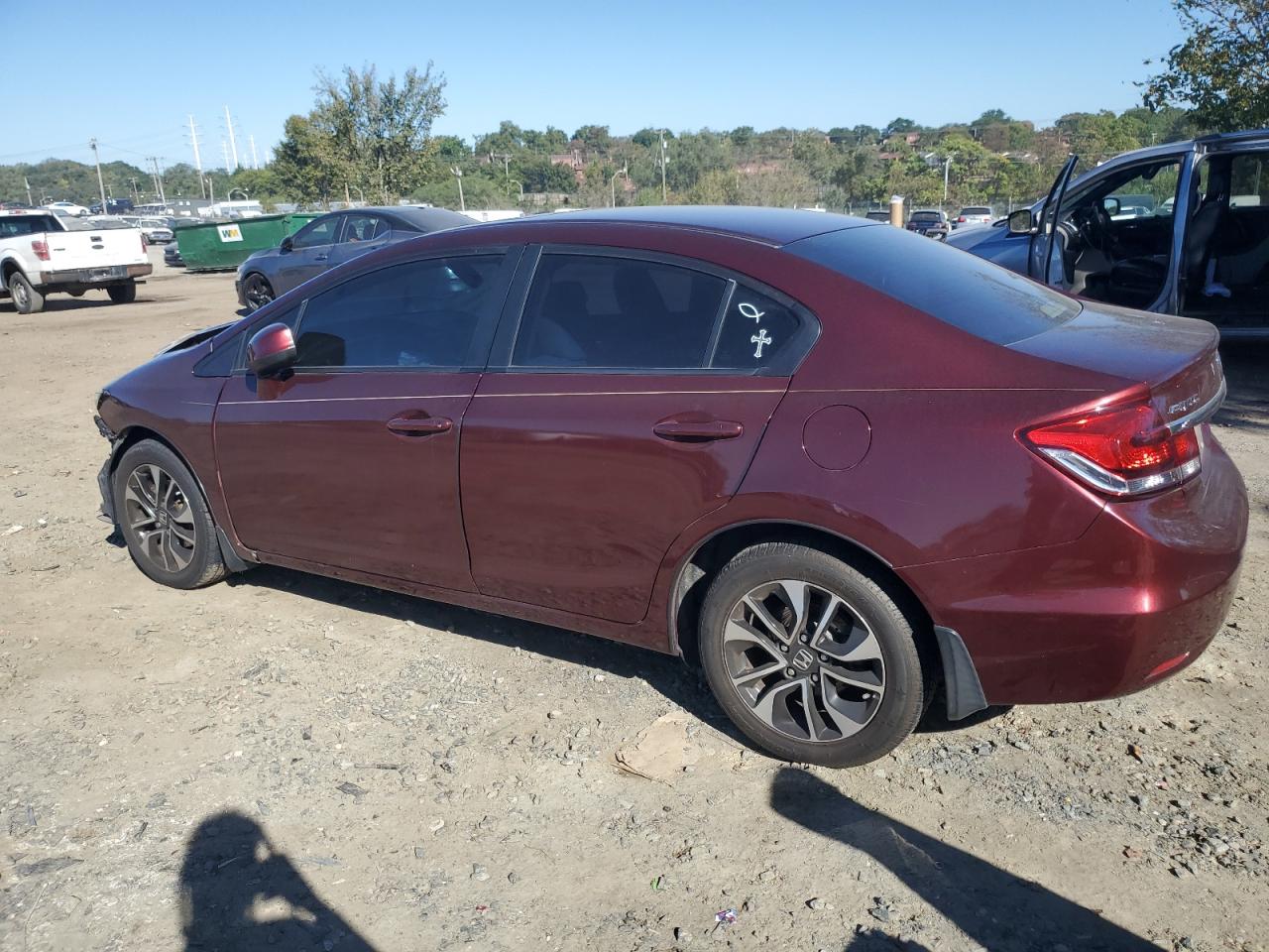 2013 Honda Civic Ex VIN: 19XFB2F86DE200133 Lot: 75127044