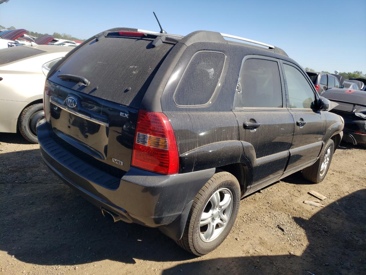 2007 Kia Sportage Ex black null gas KNDJE723377309629 photo #4