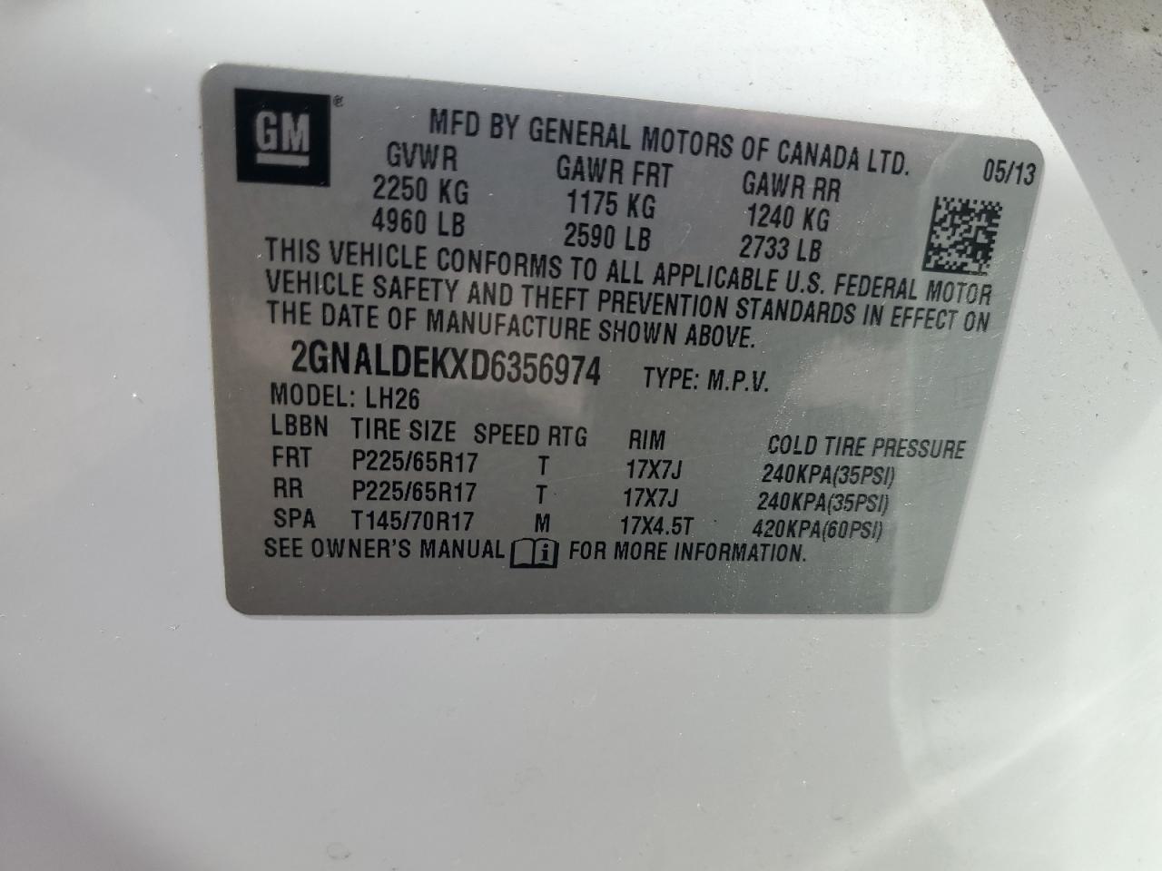 2013 Chevrolet Equinox - Image 14